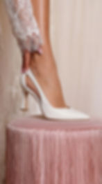 GABRIELLA Bianco | Decolleté vera pelle bianco tacco 8 cm