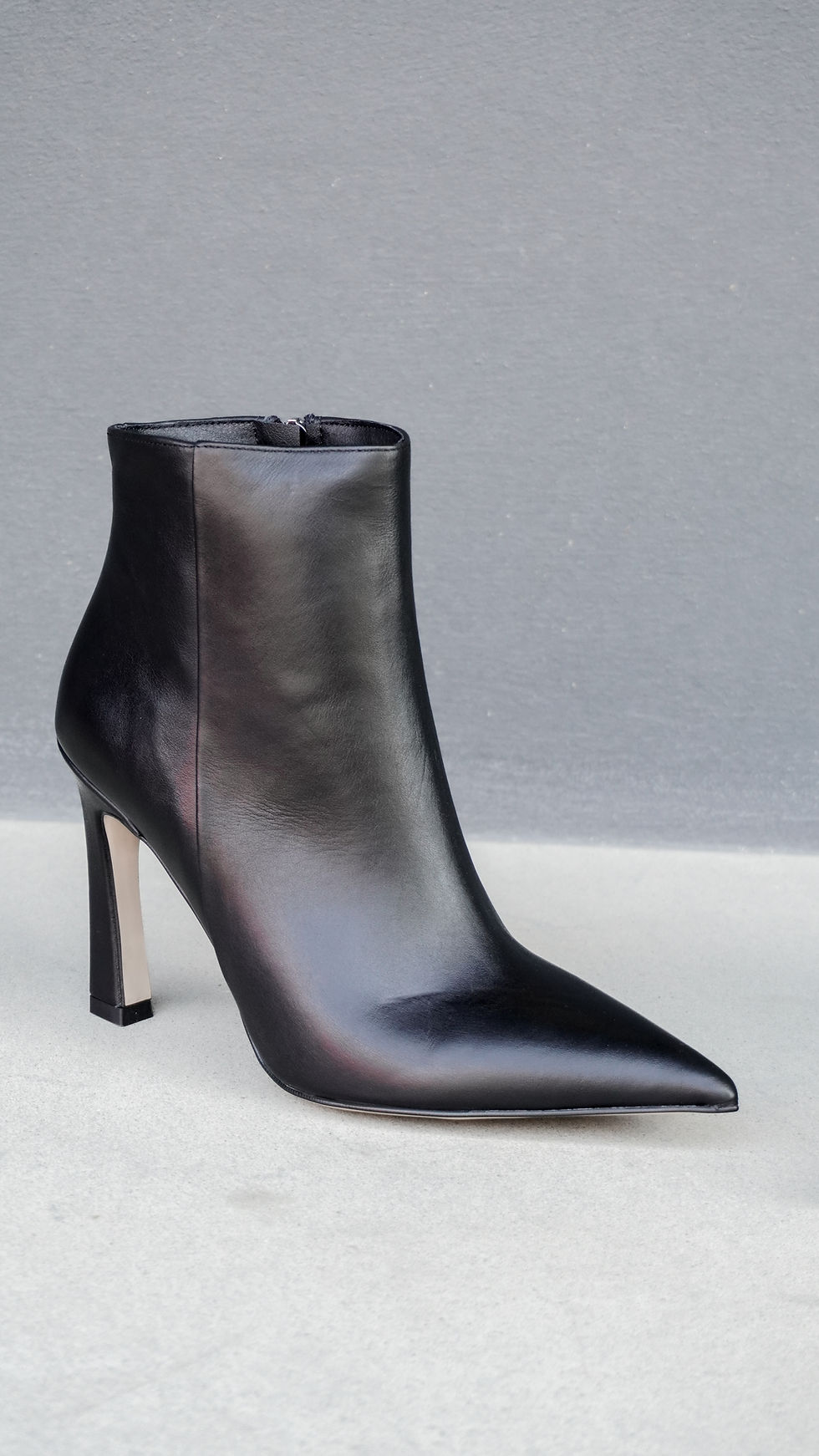 Thumbnail: PALERMO Nero | Stivaletti vera pelle nero punta tacco 9 cm