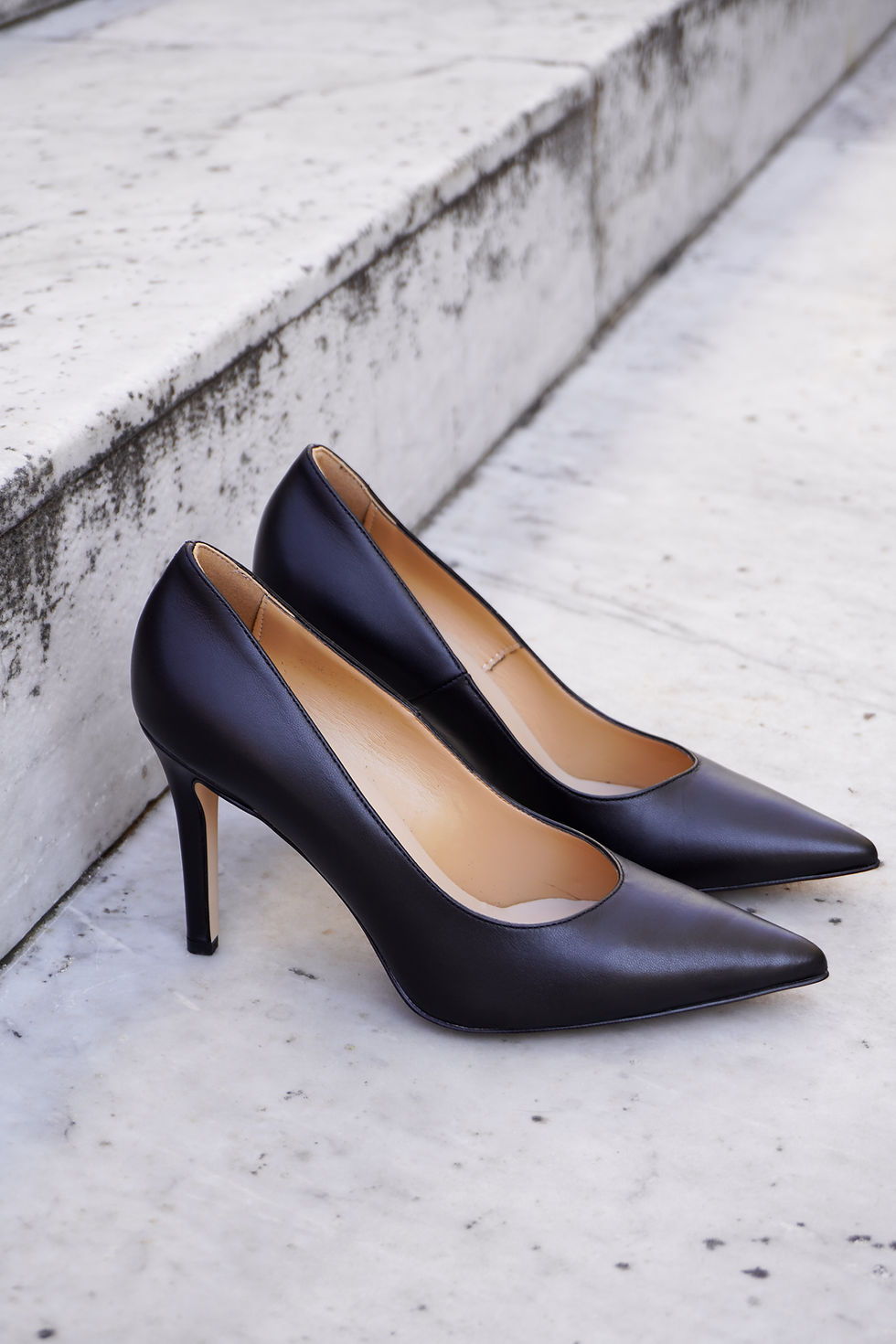Miniatura: CHLOÉ Black | Decolleté nero 9 cm vera pelle vista laterale
