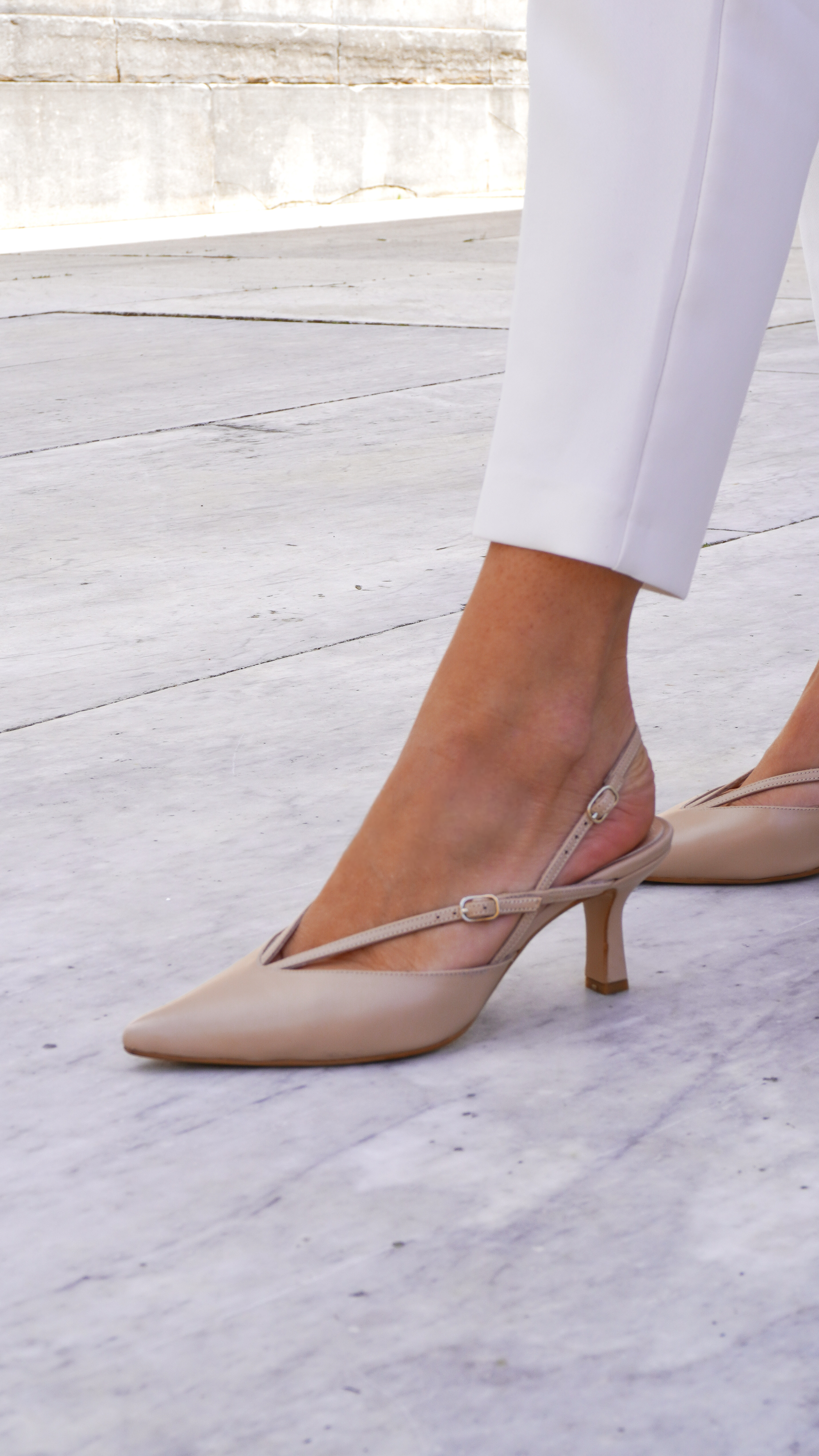 SAMUEL | Decolleté slingback vera pelle tacco 5 cm