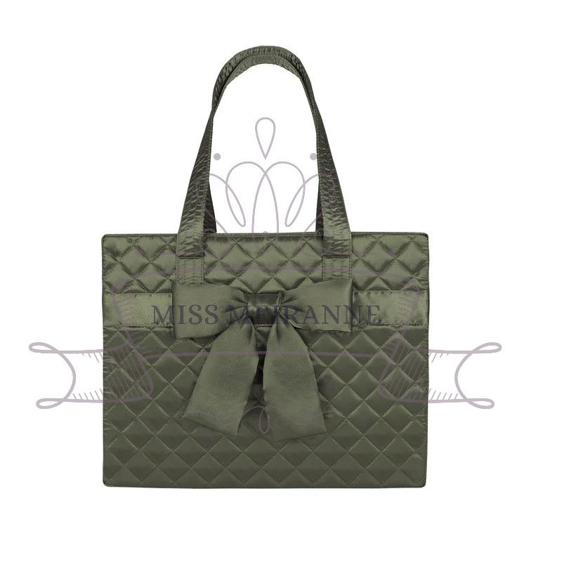Thumbnail: NaRaYa Satin Cotton Large Rectangular Shoulder Staycation Travel Handbag