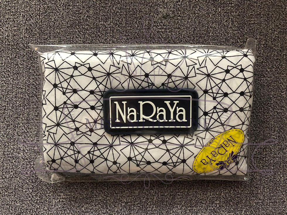 Thumbnail: NaRaYa Foldable Medium Cotton Waterproof Shopping Grocery Bag w Logo