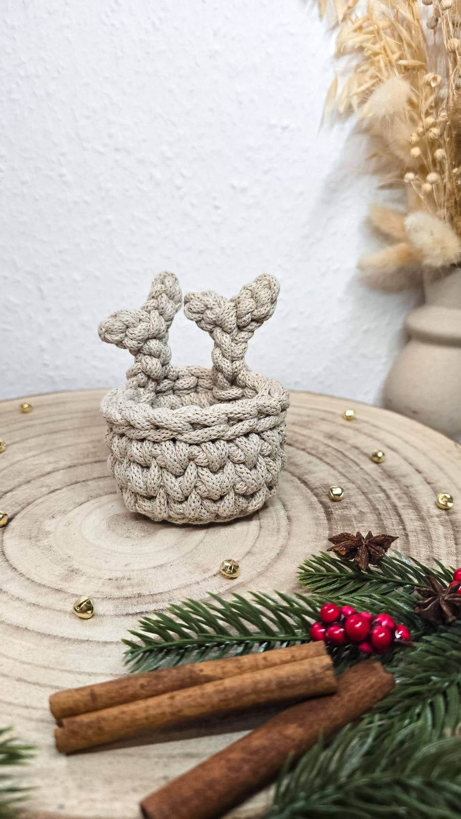 Miniaturbild: Häkelkorb TINY REINDEER