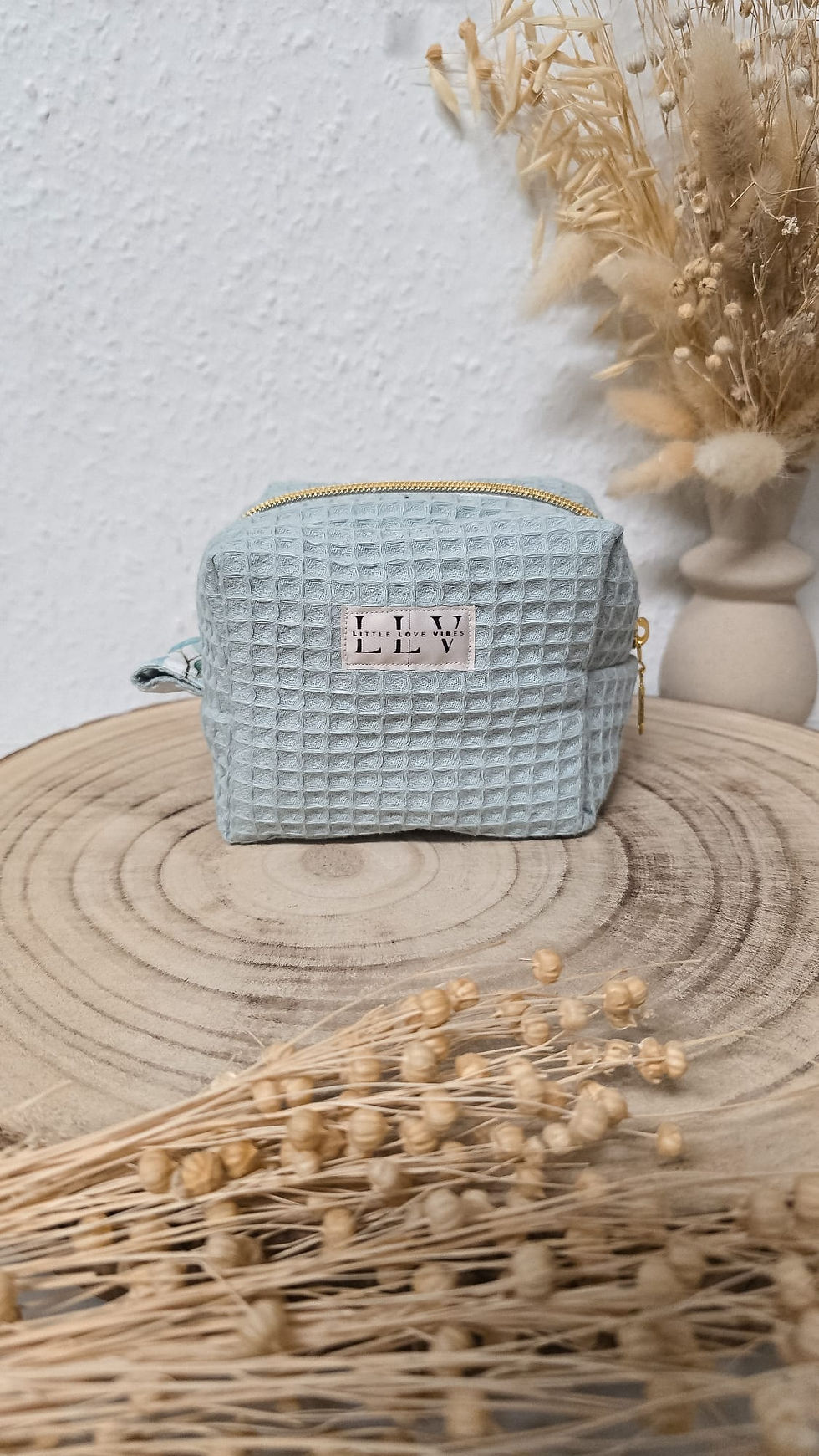 Miniaturbild: Mint Breeze -Mintfarbener Waffelstoff