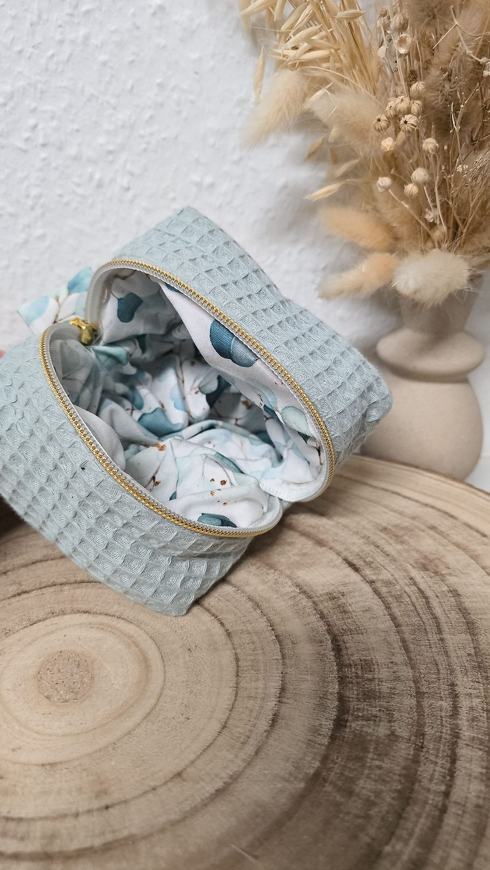 Miniaturbild: Mint Breeze -Mintfarbener Waffelstoff