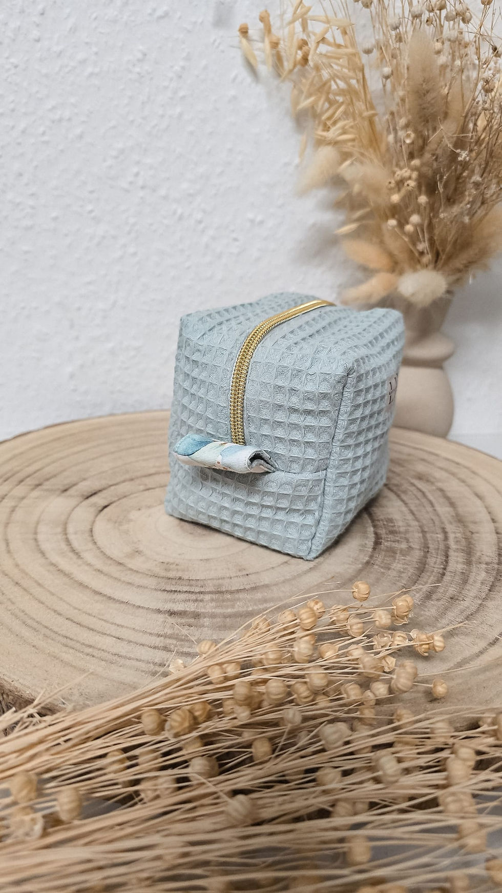 Miniaturbild: Mint Breeze -Mintfarbener Waffelstoff