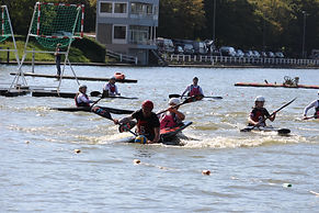 Dragon B winning the ball from East End in Ghent 2023
