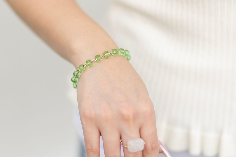 Thumbnail: Green Crystal Bracelet