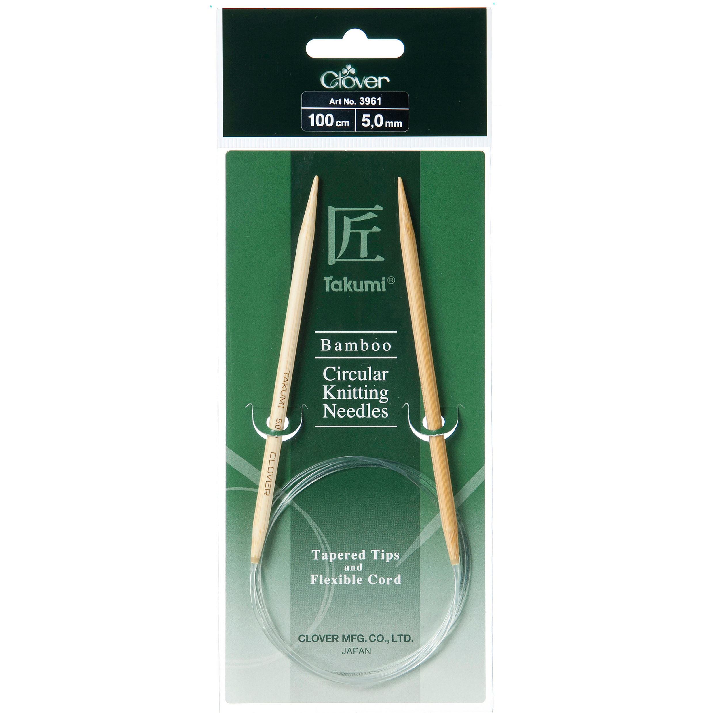 Clover Bamboo Circular Needles 100cm - 5.00mm