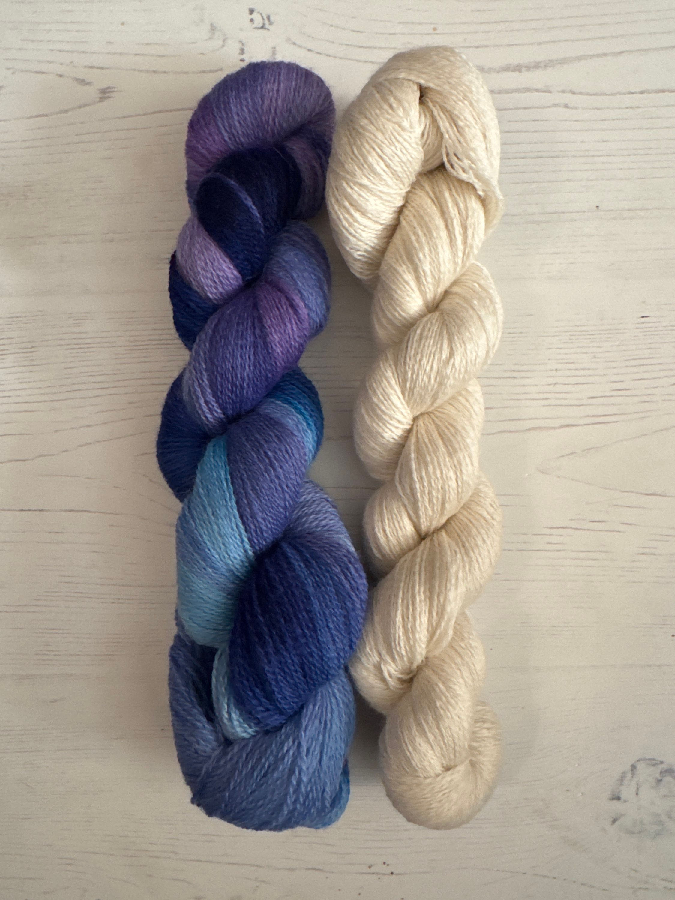 Lovehandyed Merino Lace Scarf Kit - Mermaid