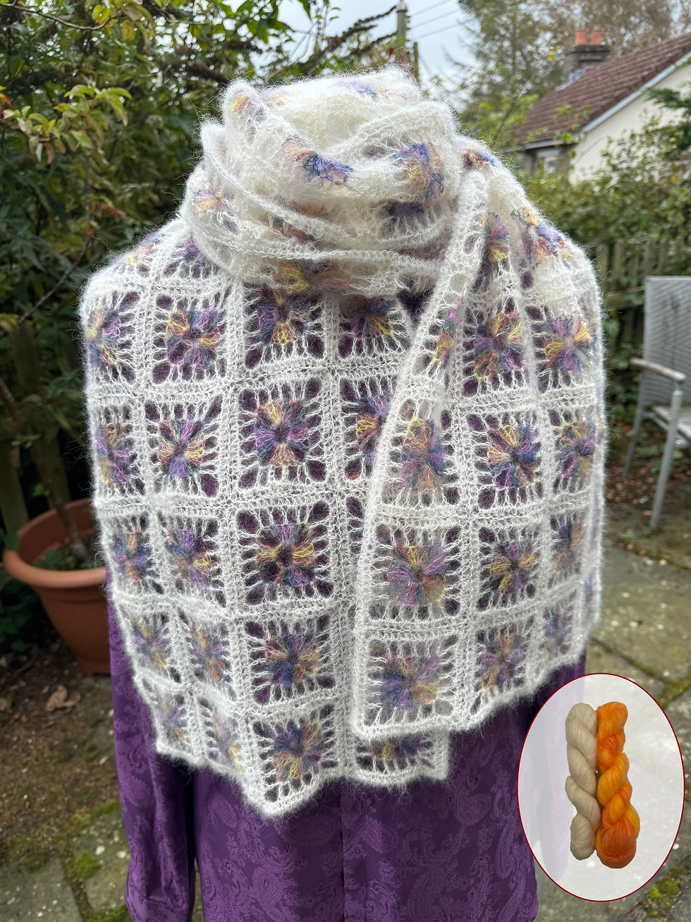 Thumbnail: Lovehandyed Kid Silk Scarf Kit - Sunburst Two