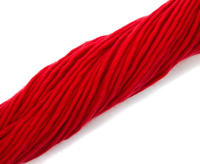 Thumbnail: Chubbs Merino Hat Kit - Scarlet with White Pom Pom