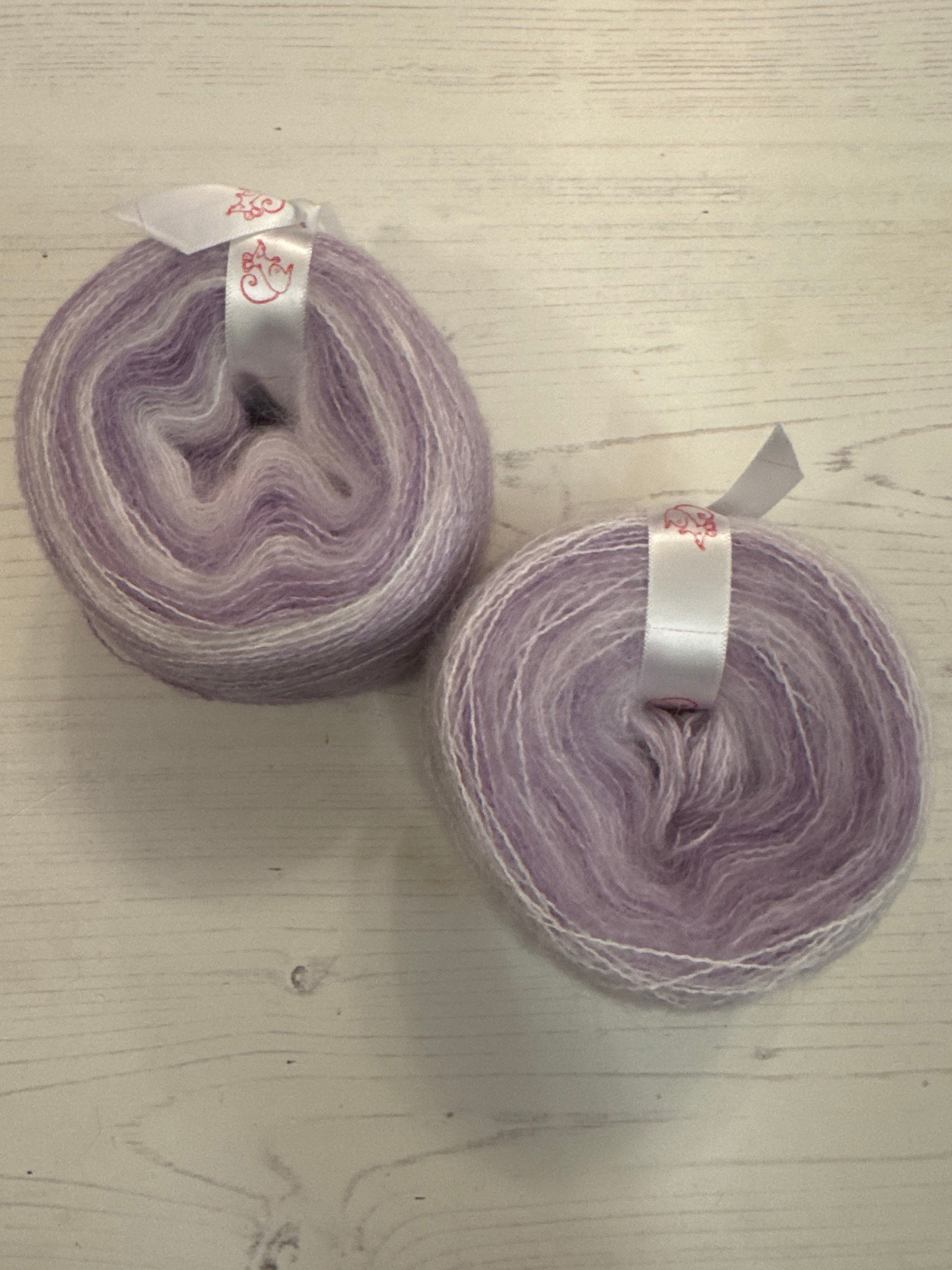 Mohair Bell Shawl Kit - Lavender Dream
