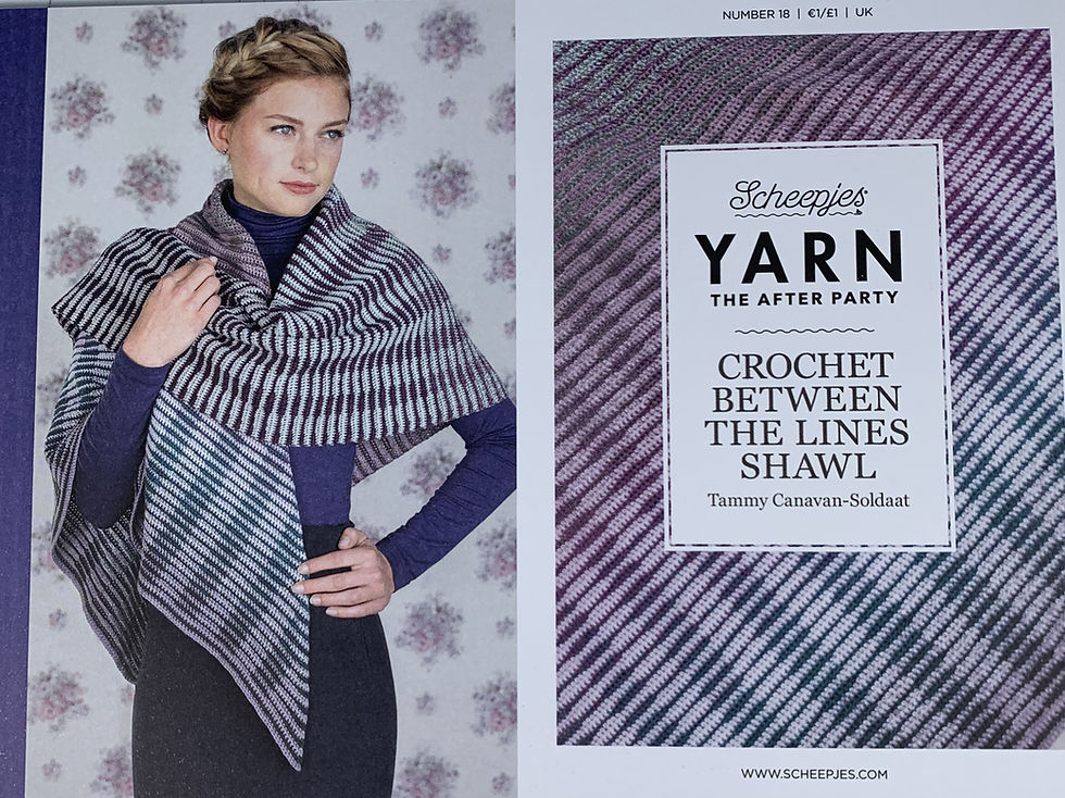 YARN The After Party - Crochet Between The Lines Shawl