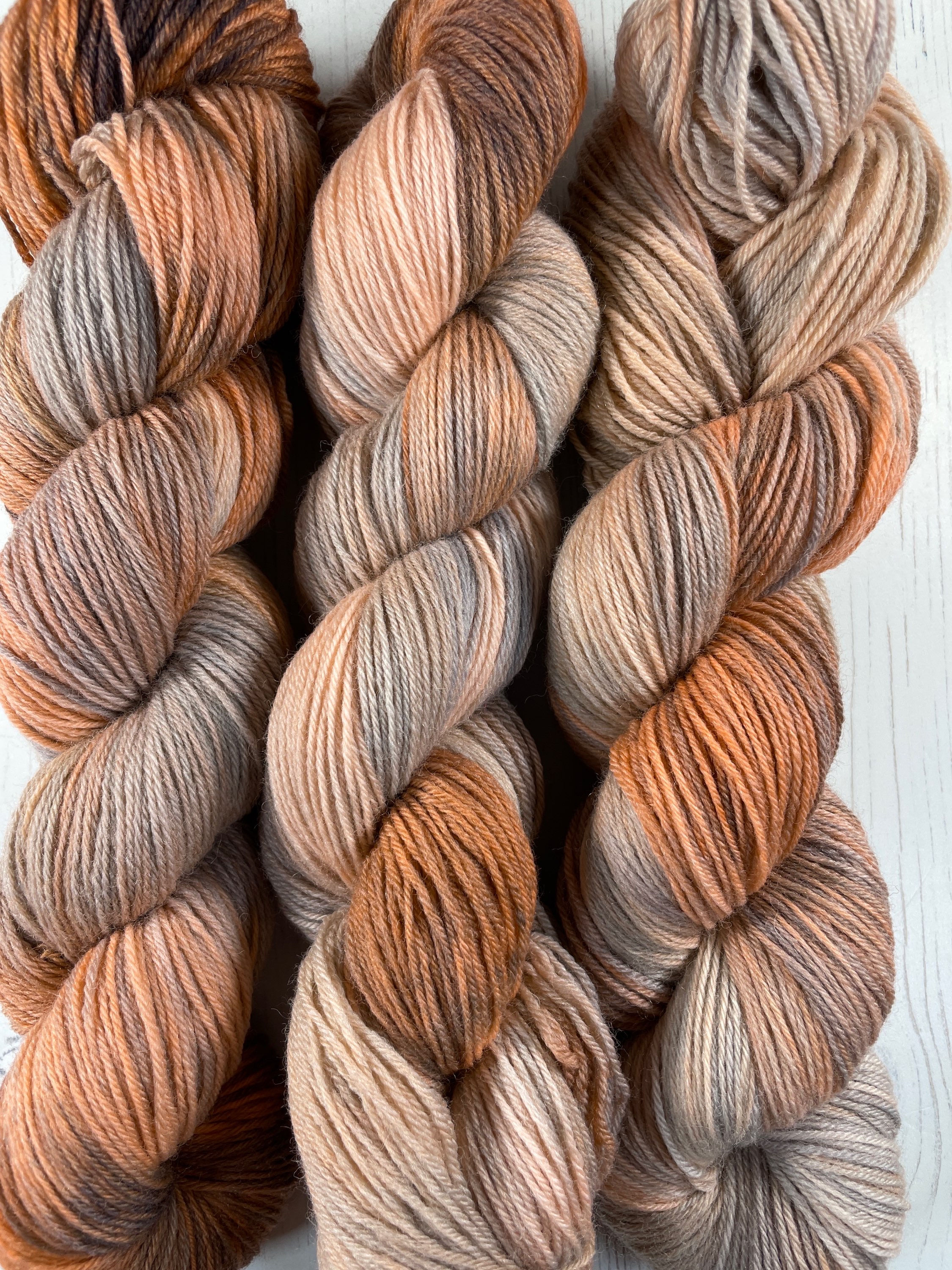 Corriedale Haze in 4ply - The Chocolate Haze - Skein 1