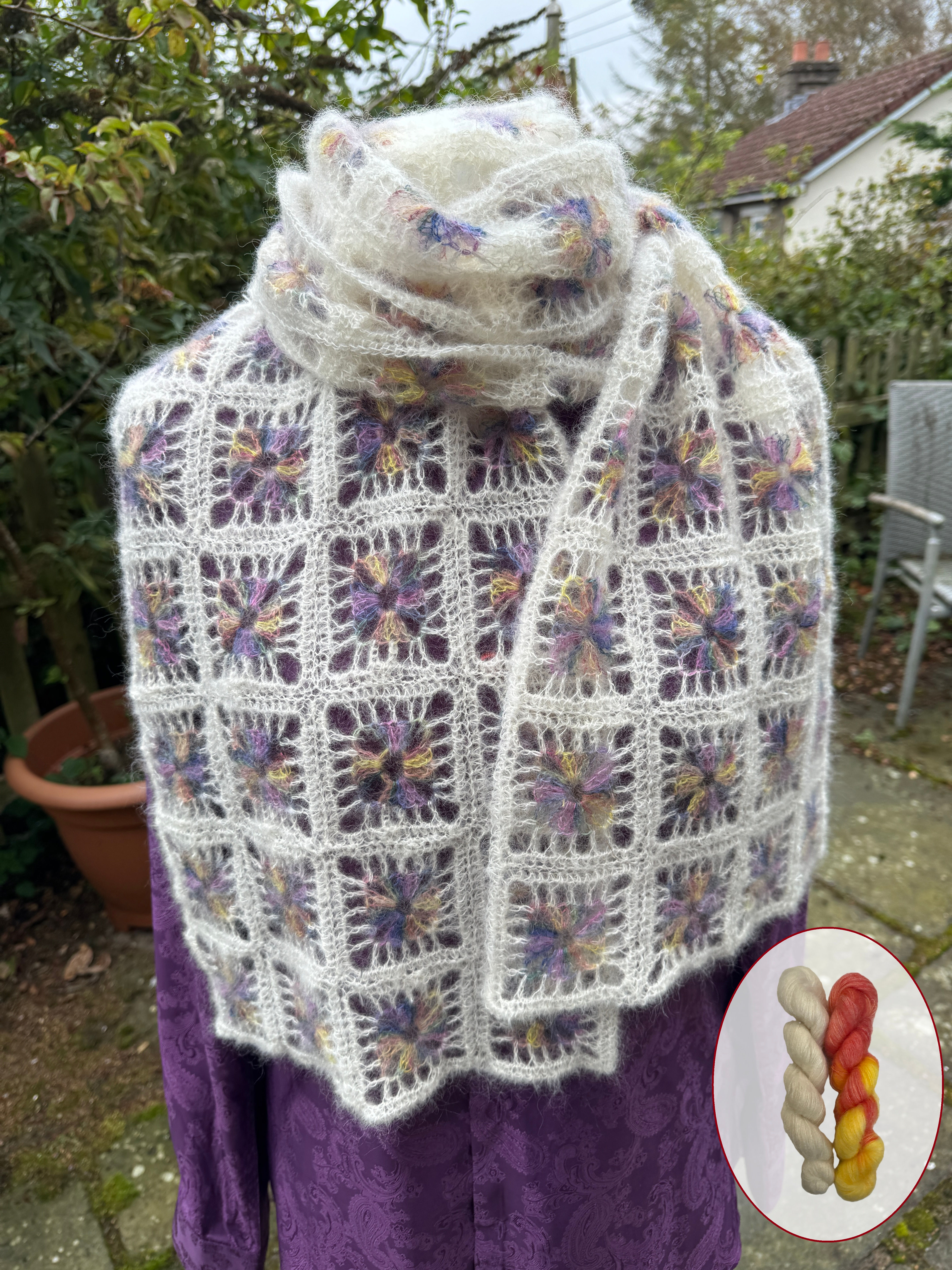 Lovehandyed Kid Silk Scarf Kit - Sunburst One