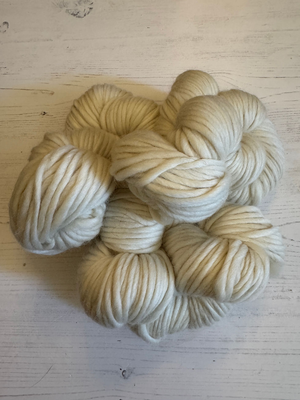 Thumbnail: Super Chunky Single Ply Cable Vest in Ecru Knitting Kit