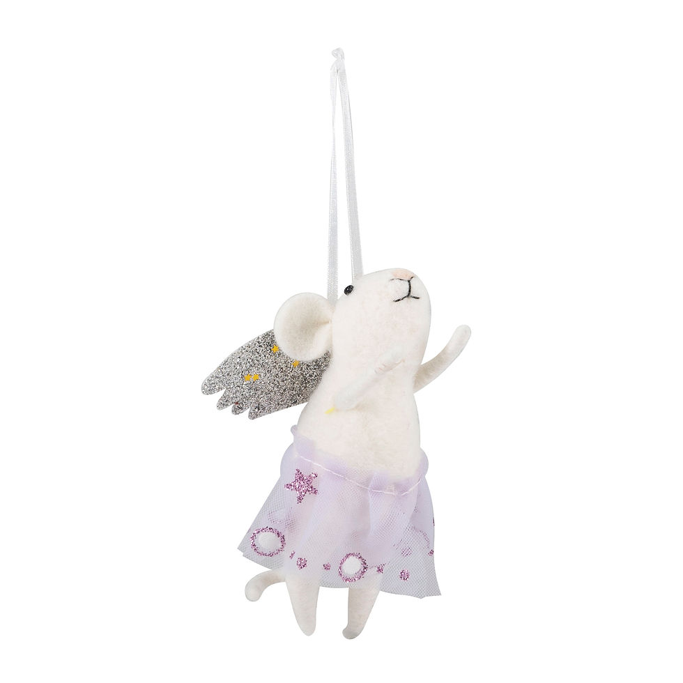Thumbnail: Needle Felting Kit  - Angel Star Mice Duo