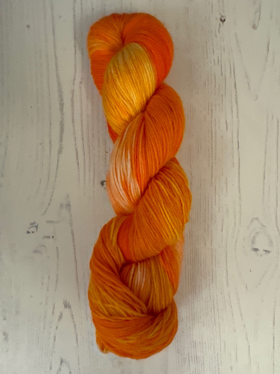 Thumbnail: Premium Mohair Sock - Zesty Orange  - Skein 2