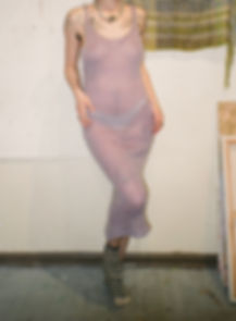 silk mohair midi dress