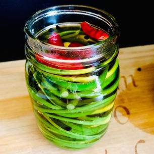 Pickled Garlic Scapes