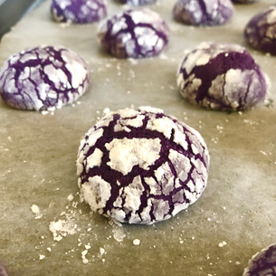 Purple Crinkle Cookies