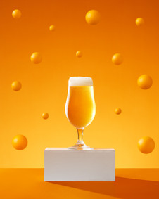 Pop art pint of beer