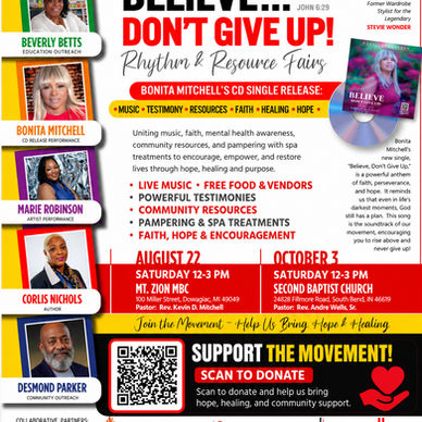 Bonita Mitchell Brings Message of Hope, Healing to Dowagiac With Rhythm & Resource Fair