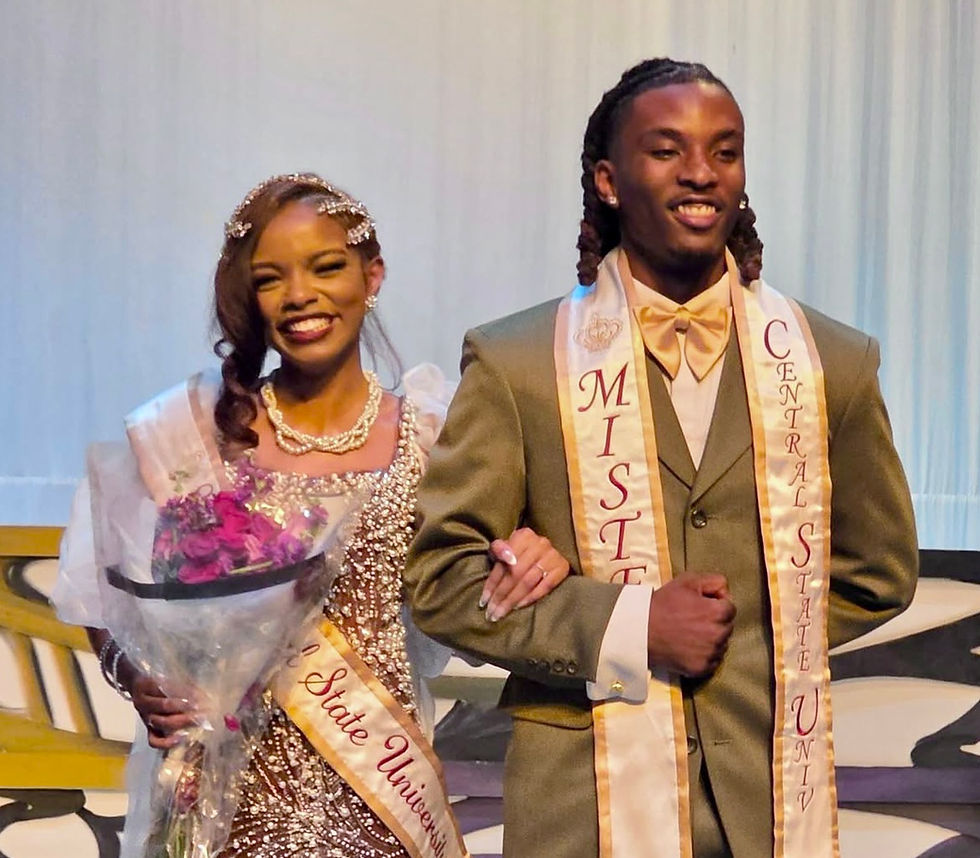Courtesy Photo: Mister Central State Nasaan Jackson and Miss Central State Asia Brown 2026