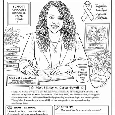 Shirley M. Carter-Powell Featured in Upcoming “I Know I Can” Chronicle Kids Community Coloring Book