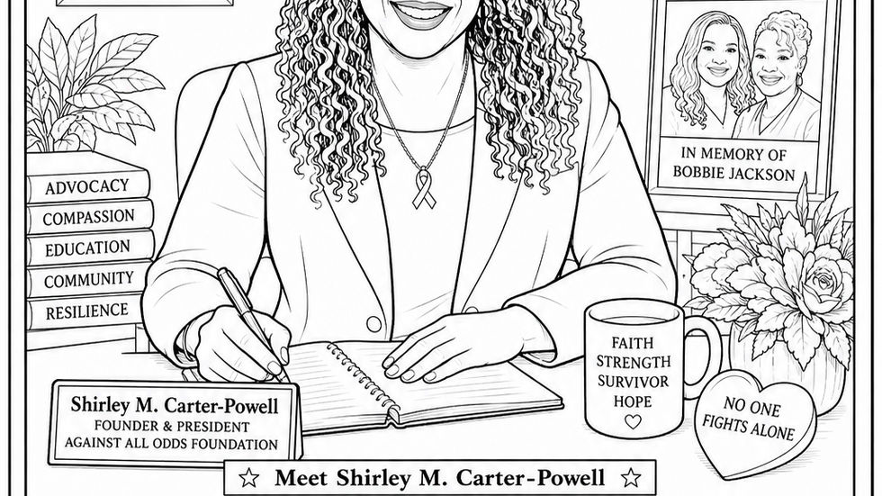 Shirley M. Carter-Powell Featured in Upcoming “I Know I Can” Chronicle Kids Community Coloring Book