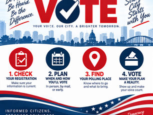 Make a Plan to Vote: Vote at Home, Vote Early or Vote on Election Day, Nov. 3