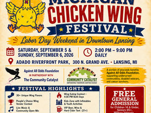 The 12th Annual Michigan Chicken Wing Festival Returns to Lansing’s Adado Riverfront Park This Labor Day Weekend