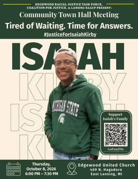 East Lansing Town Hall to Focus on Isaiah Kirby Case