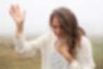 woman worshipping God