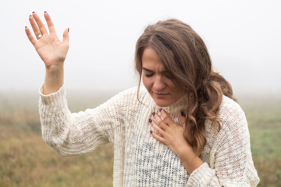 woman worshipping God