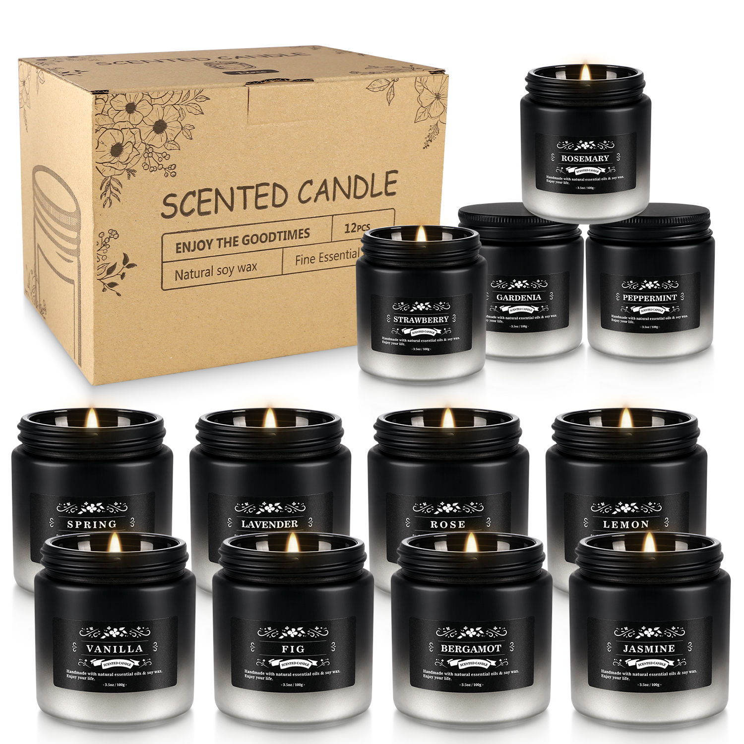 Luxury Soy Wax Aromatherapy Candle