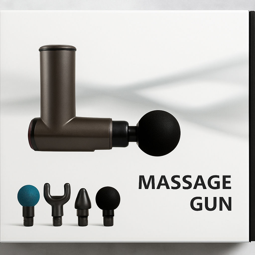 Professional Percussion Massage Gun with Interchangeable Heads