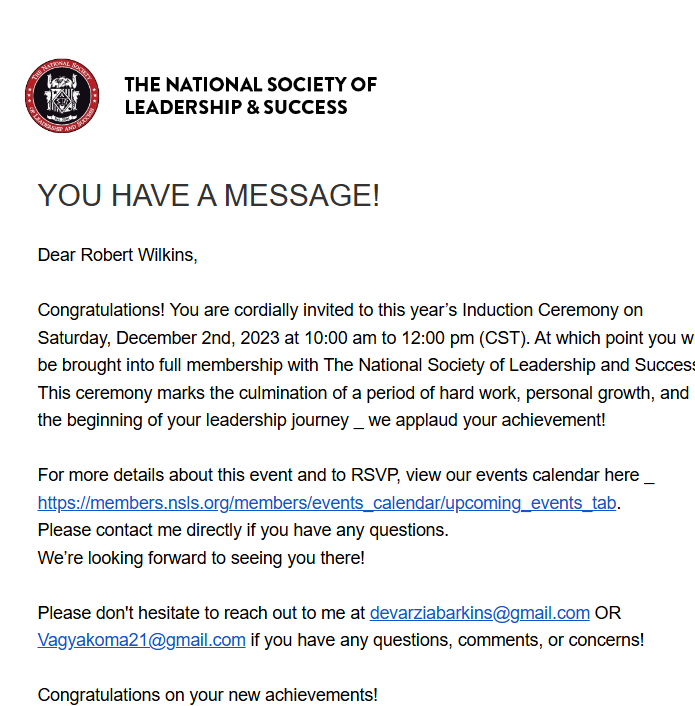 National Society Leadership