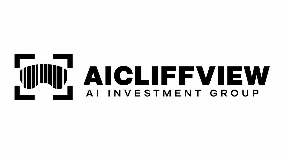 AICLIFFVIEW Black logo rectangle slogan