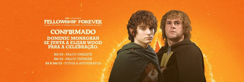 CCXP26 confirma Dominic Monaghan, o Merry de ‘O Senhor dos Anéis’, como segundo convidado da celebração Fellowship Forever