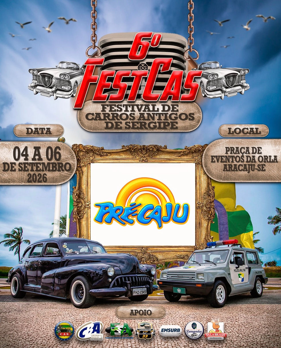 6º Festcas reúne mais de 300 carros antigos na Orla de Atalaia