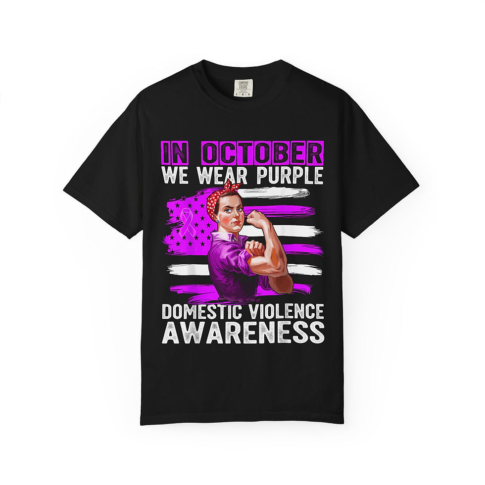 Thumbnail: Rosie the Riveter 'In October' Breast Cancer Awareness T-Shirt