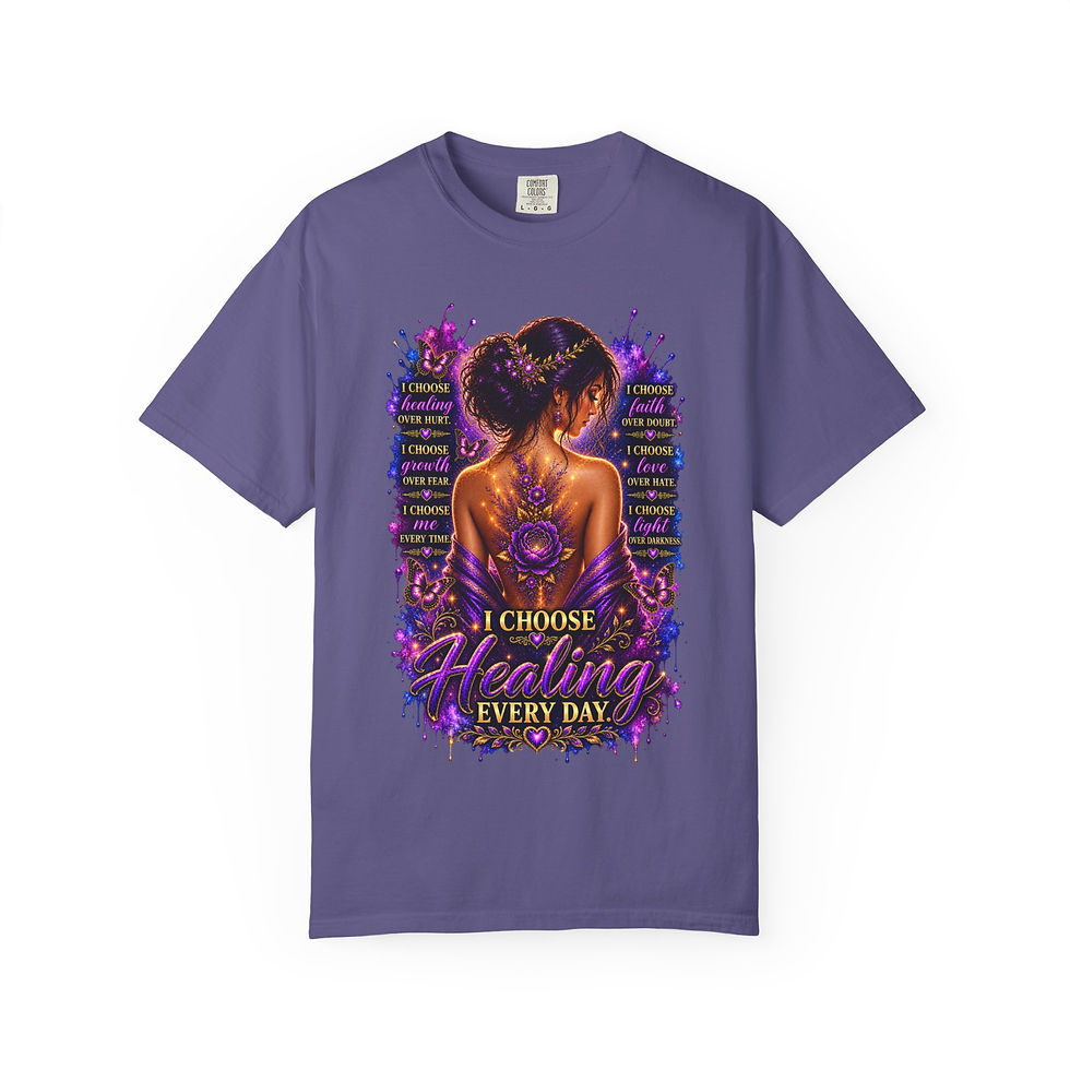 Thumbnail: Healing Every Day T-Shirt — Inspirational Spiritual Self-Care Tee