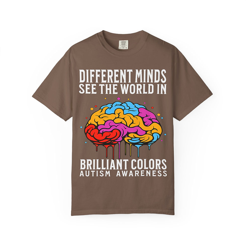 Thumbnail: Colorful Drip Brain T-Shirt — Artistic Neuroscience Tee