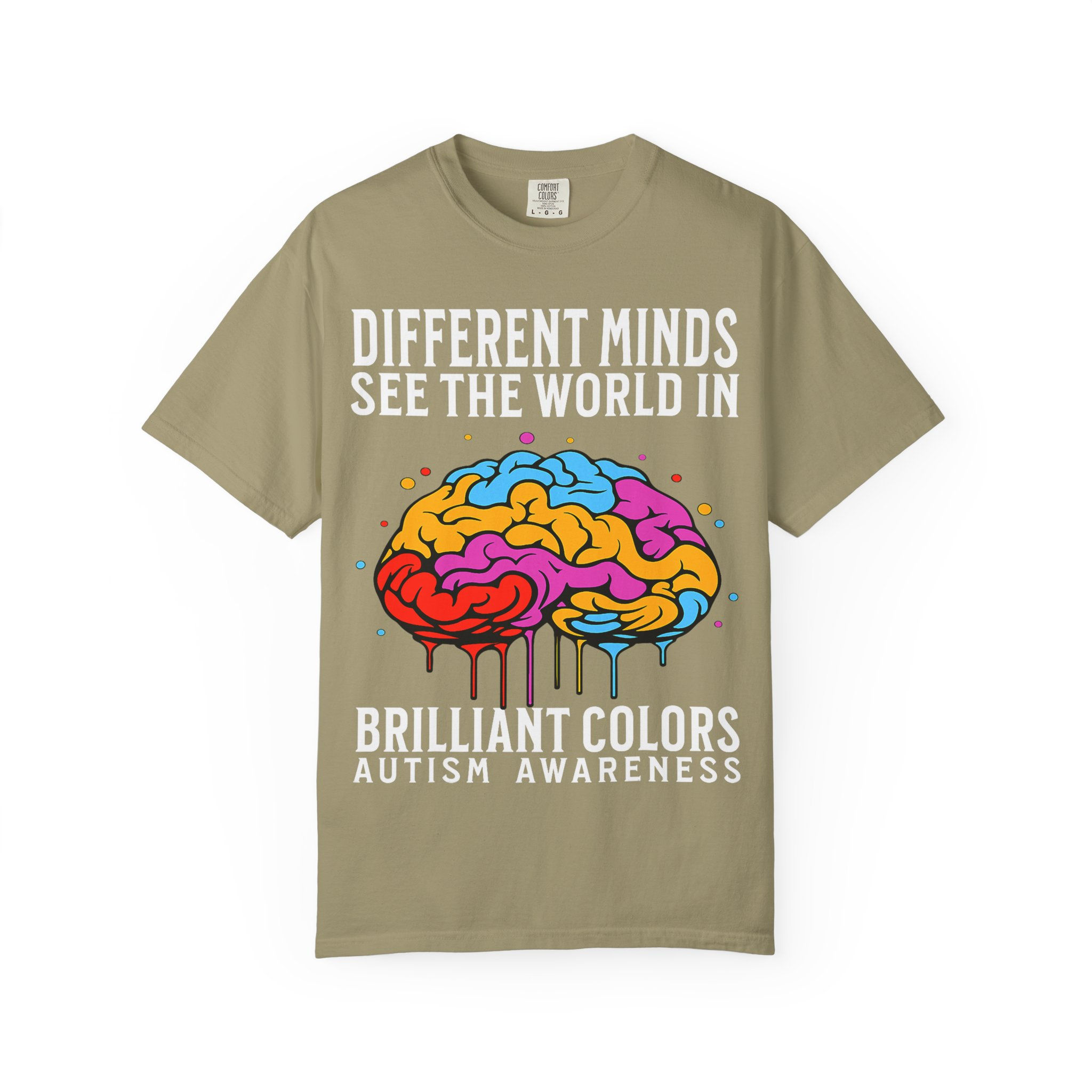 Colorful Drip Brain T-Shirt — Artistic Neuroscience Tee