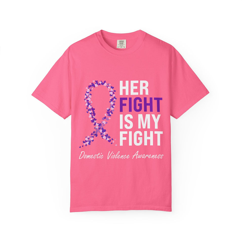 Thumbnail: Fight Purple Ribbon T-Shirt — Cancer Awareness Support Tee