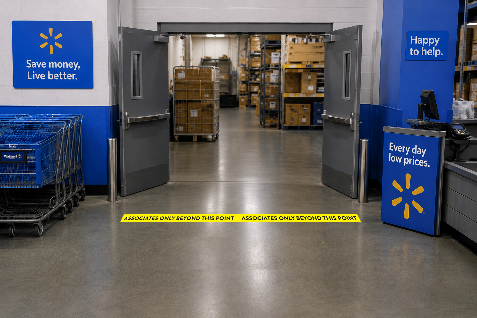 Associates Only Beyond This Point – Heavy-Duty Non-Slip Floor Tape