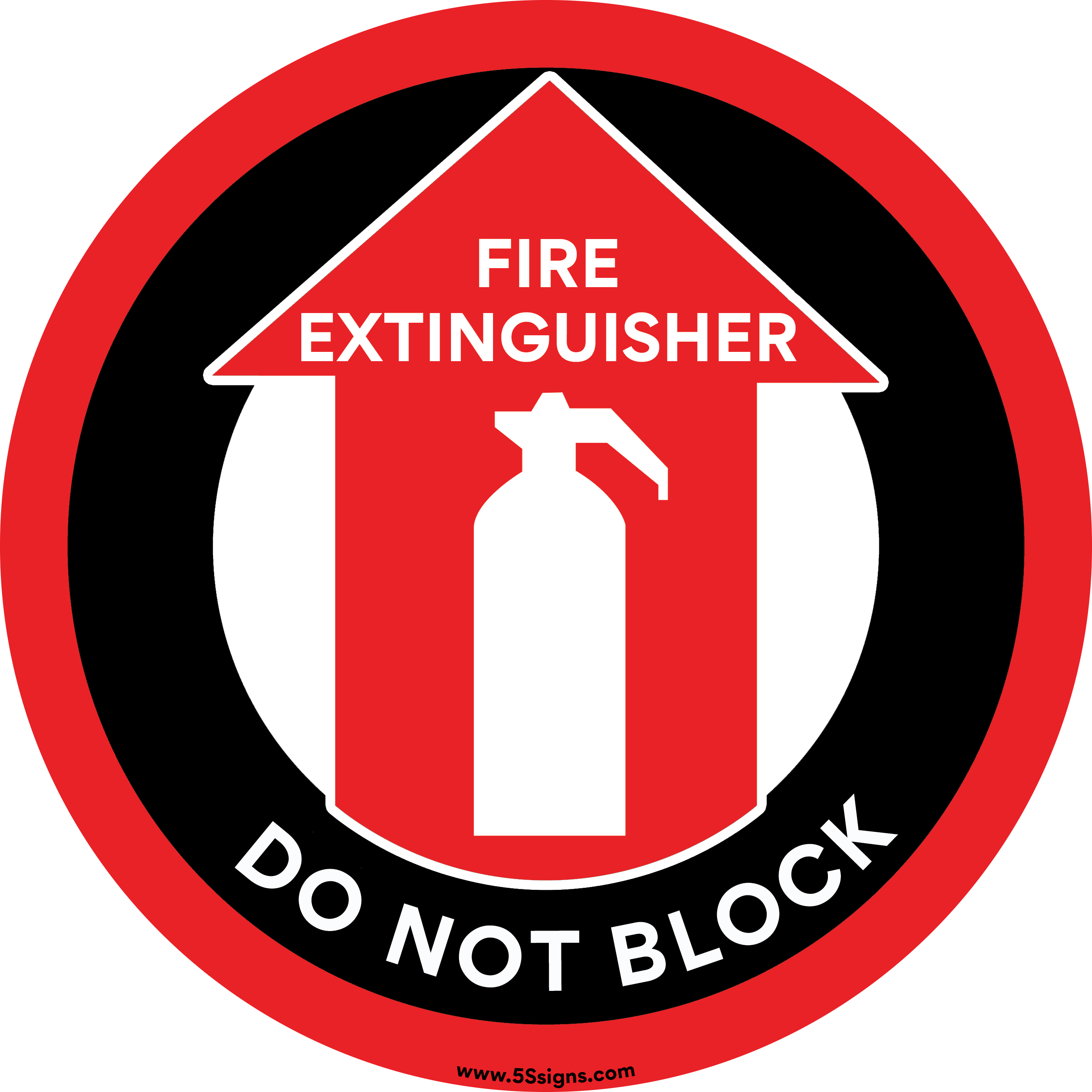 Fire Extinguisher - Do Not Block
