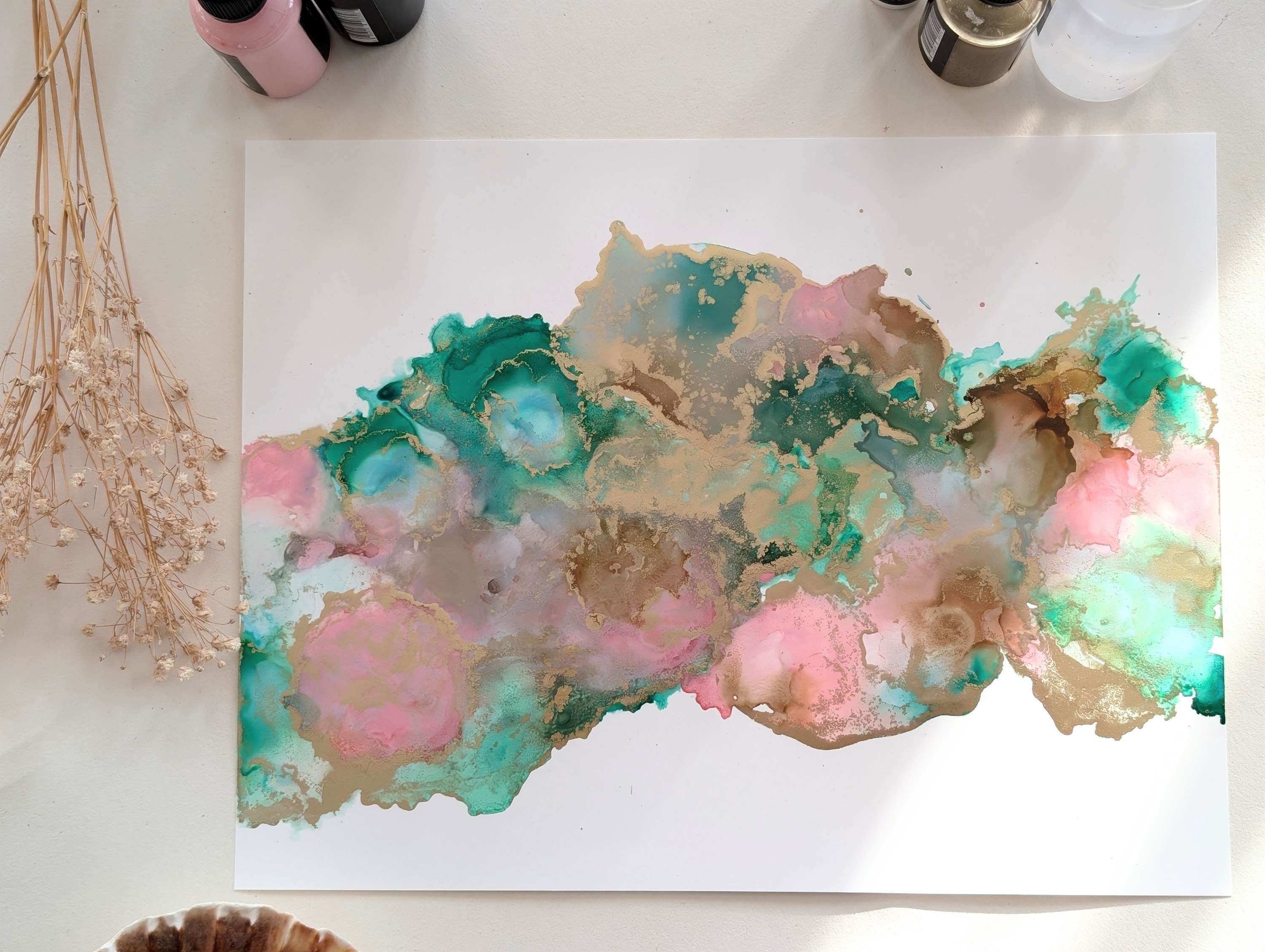 Emerald and blush Envy